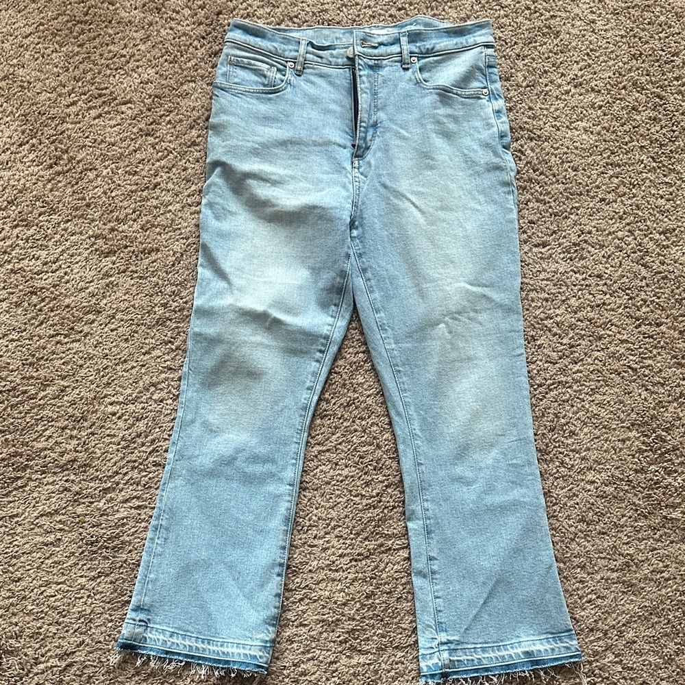 LOFT Sky Blue Cropped Jeans